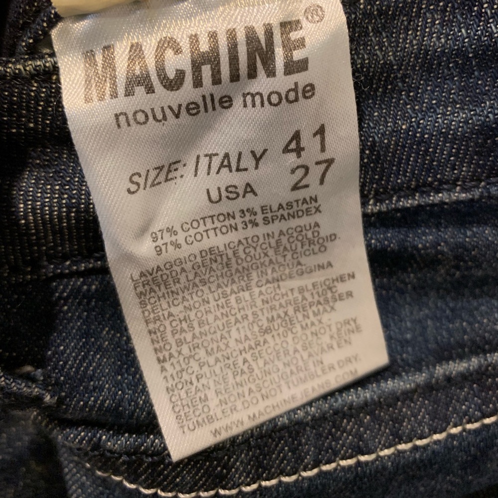 Machine Rhinestone/Ripped Jeans Size 27 - Picture 8 of 8